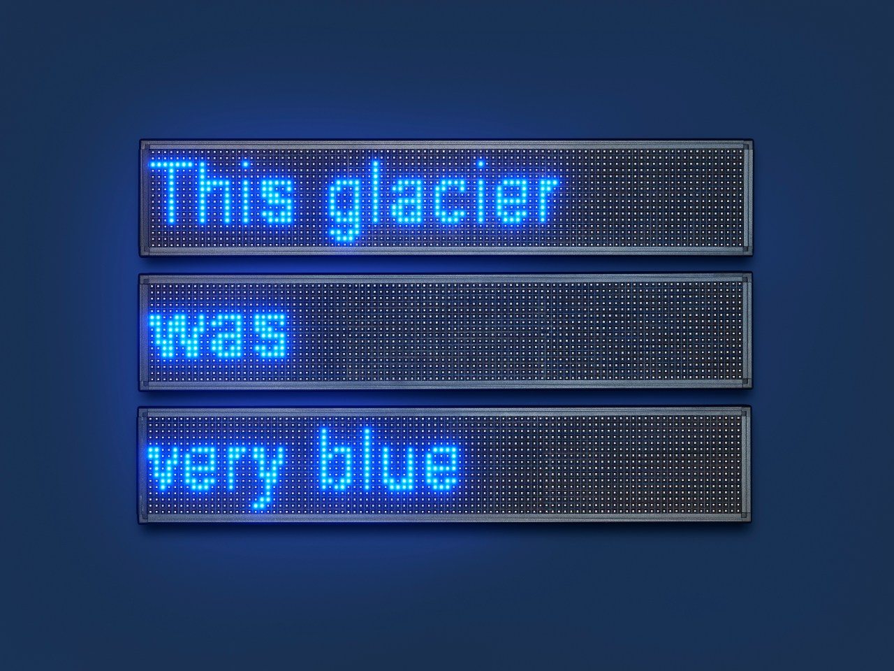 This glacier was very blue