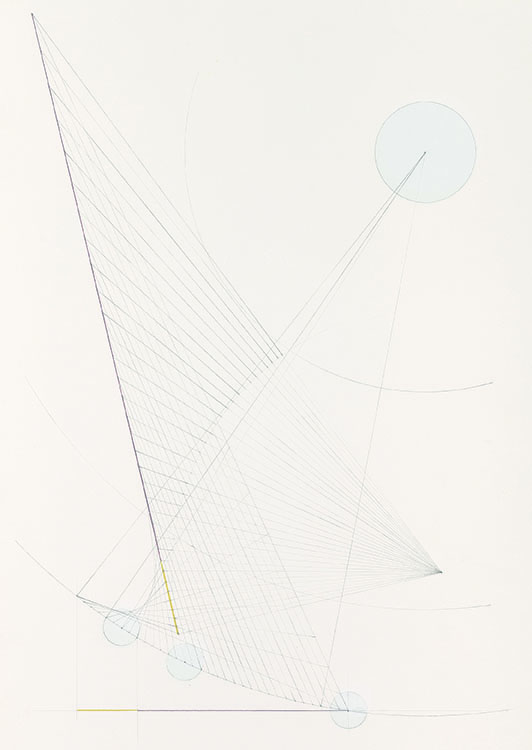 Studie nach einem Holzschnitt von Johannes Kepler